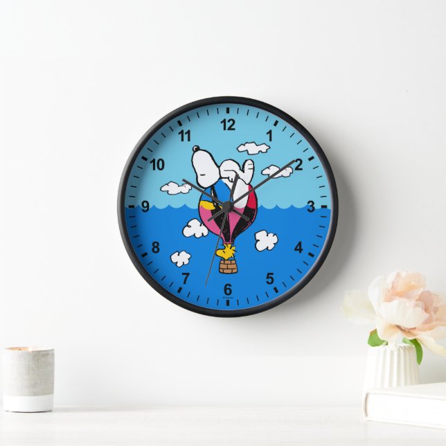 Peanuts | Snoopy & Woodstock Hot Air Balloon Clock (Home)