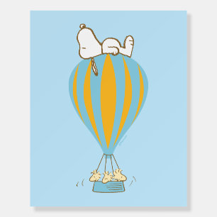 Peanuts Snoopy & Woodstock Hot Air Balloon Foam Board