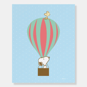 Peanuts   Snoopy & Woodstock Hot Air Balloon Foam Board