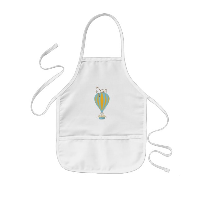 Peanuts | Snoopy & Woodstock Hot Air Balloon Kids' Apron (Front)