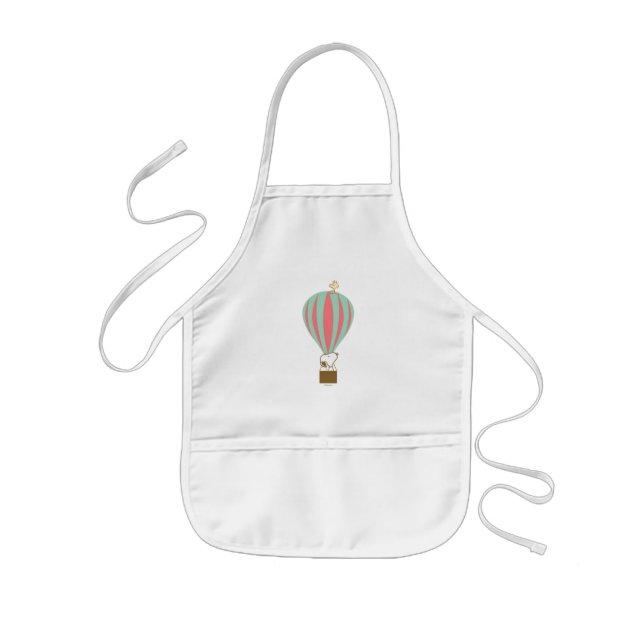 Peanuts | Snoopy & Woodstock Hot Air Balloon Kids' Apron (Front)