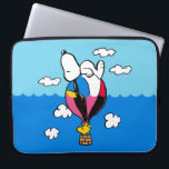 Peanuts | Snoopy & Woodstock Hot Air Balloon Laptop Sleeve<br><div class="desc">Check out this fun Peanuts design featuring Snoopy and Woodstock.</div>