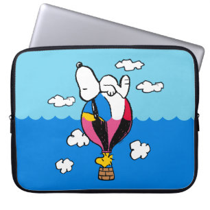 Peanuts Snoopy & Woodstock Hot Air Balloon Laptop Sleeve