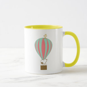 Peanuts   Snoopy & Woodstock Hot Air Balloon Mug