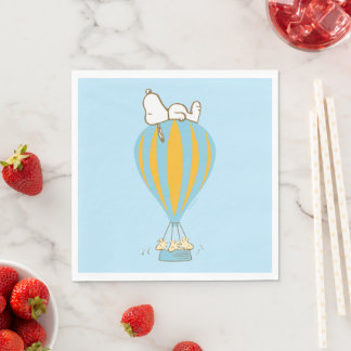 Peanuts | Snoopy & Woodstock Hot Air Balloon Napkins