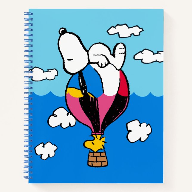 Peanuts | Snoopy & Woodstock Hot Air Balloon Notebook (Front)
