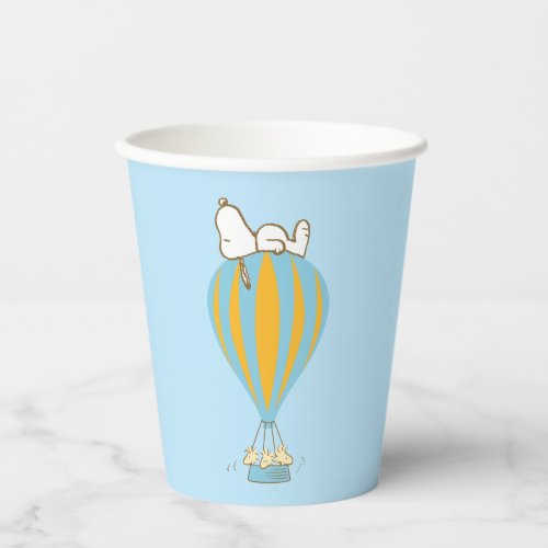 Peanuts  Snoopy  Woodstock Hot Air Balloon Paper Cups