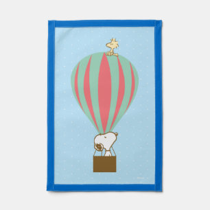 Peanuts Snoopy & Woodstock Hot Air Balloon Pennant