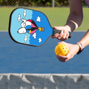 Peanuts Snoopy & Woodstock Hot Air Balloon Pickleball Paddle