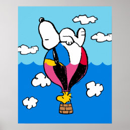 Peanuts | Snoopy &amp; Woodstock Hot Air Balloon Poster