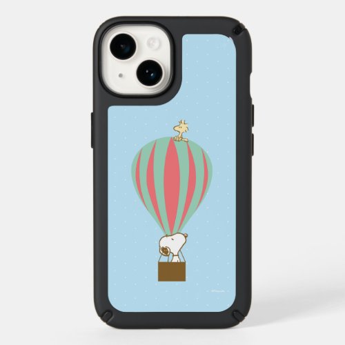 Peanuts  Snoopy  Woodstock Hot Air Balloon Speck iPhone 14 Case