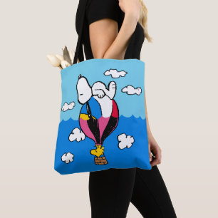 Peanuts Snoopy & Woodstock Hot Air Balloon Tote Bag