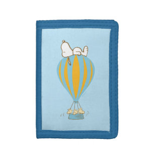 Peanuts Snoopy & Woodstock Hot Air Balloon Tri-fold Wallet