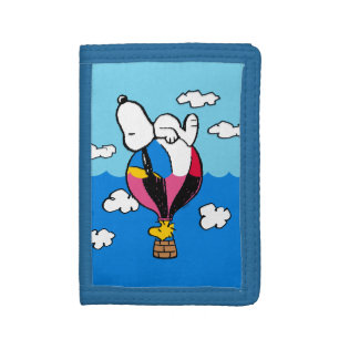 Peanuts   Snoopy & Woodstock Hot Air Balloon Trifold Wallet
