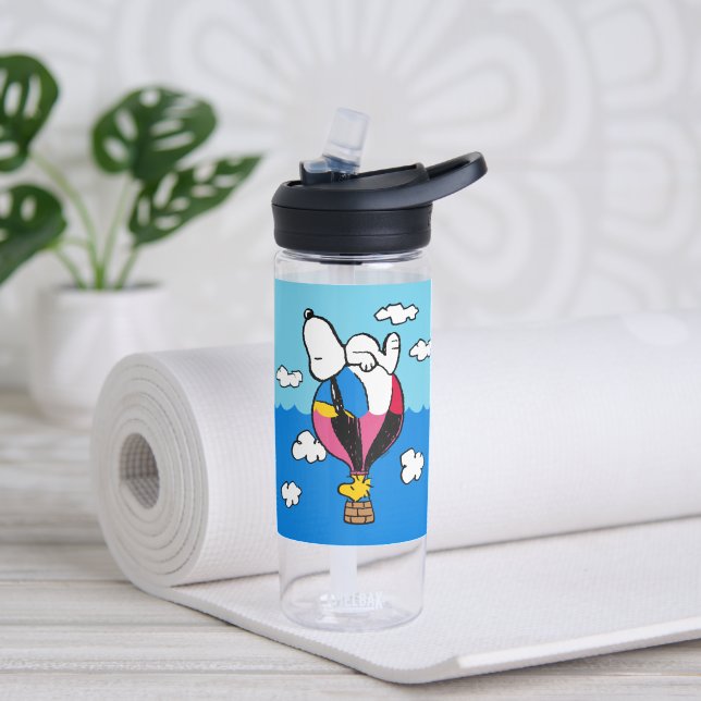 Peanuts | Snoopy & Woodstock Hot Air Balloon Water Bottle (Yoga)