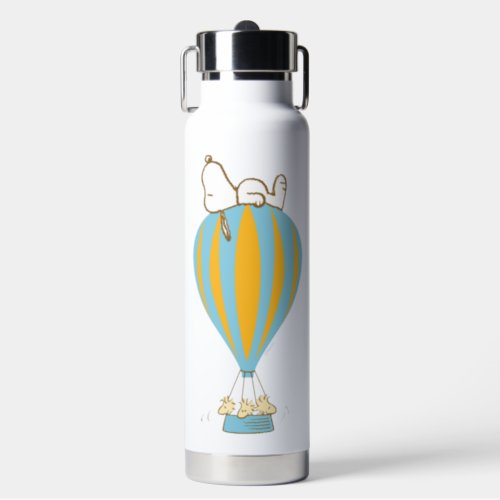 Peanuts  Snoopy  Woodstock Hot Air Balloon Water Bottle