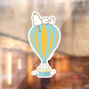 Peanuts Snoopy & Woodstock Hot Air Balloon Window Cling