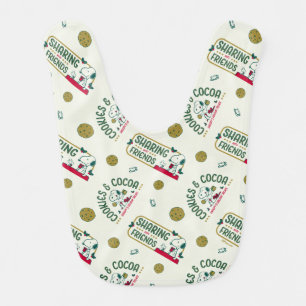 Peanuts Snoopy & Woodstock Hot Cocoa Baby Bib