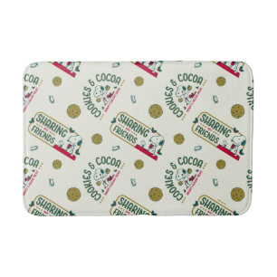 Peanuts Snoopy & Woodstock Hot Cocoa Pattern Bath Mat