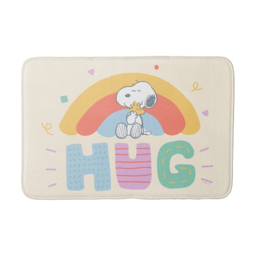 Peanuts  Snoopy  Woodstock Hug Bath Mat