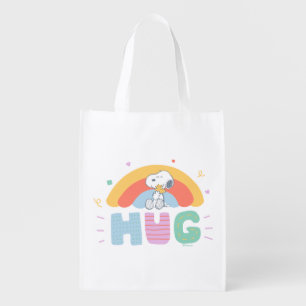 Peanuts Snoopy & Woodstock Hug Grocery Bag