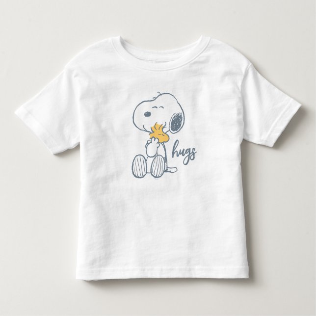 Peanuts | Snoopy & Woodstock Hug Toddler T-shirt (Front)