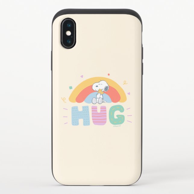 Peanuts | Snoopy & Woodstock Hug Uncommon iPhone Case (Back)