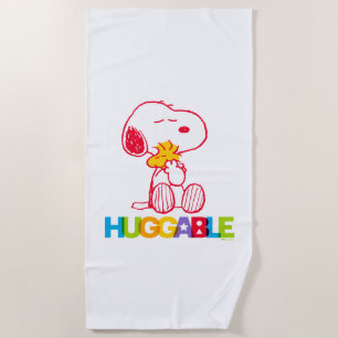 Peanuts Snoopy & Woodstock Huggable Beach Towel