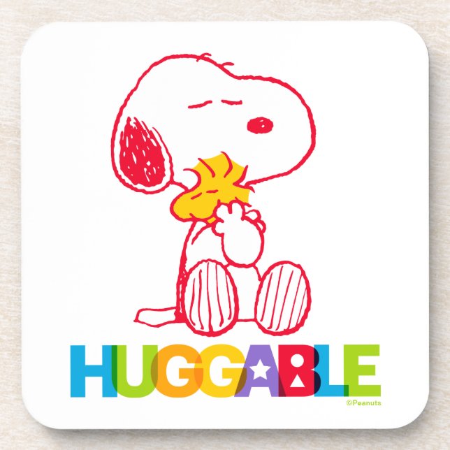 Peanuts | Snoopy & Woodstock Huggable Beverage Coaster (Front)