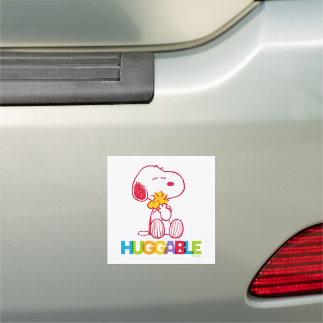 Peanuts | Snoopy & Woodstock Huggable Car Magnet (In Situ)
