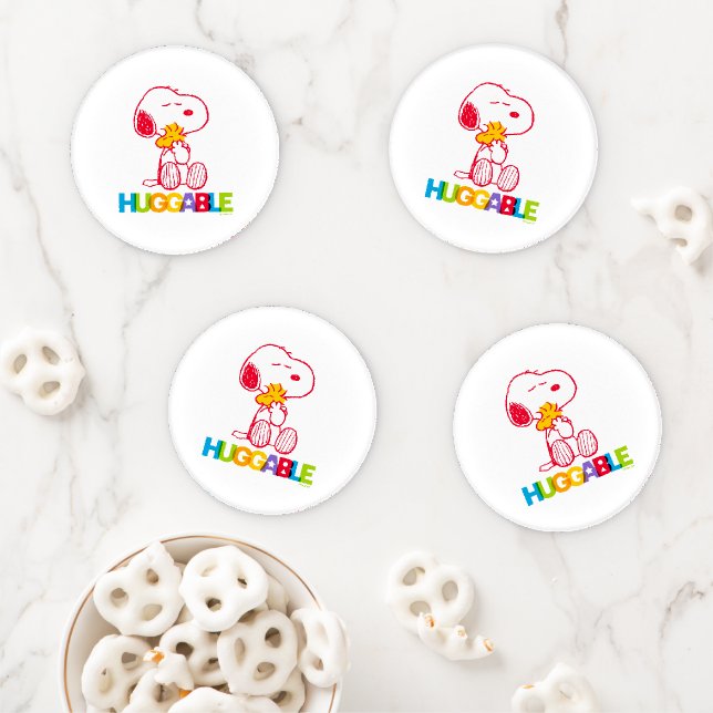 Peanuts | Snoopy & Woodstock Huggable Coaster Set (In Situ)