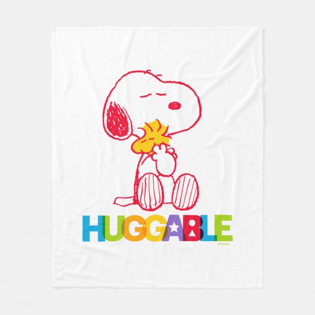 Peanuts | Snoopy & Woodstock Huggable Fleece Blanket (Front)