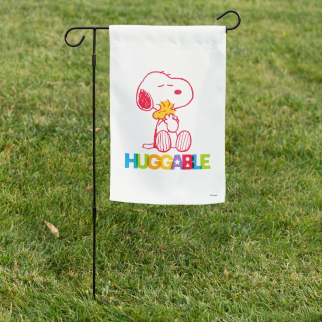 Peanuts | Snoopy & Woodstock Huggable Garden Flag (In SItu)