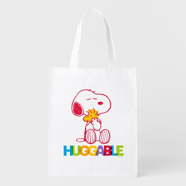 Peanuts | Snoopy & Woodstock Huggable Grocery Bag (Front)