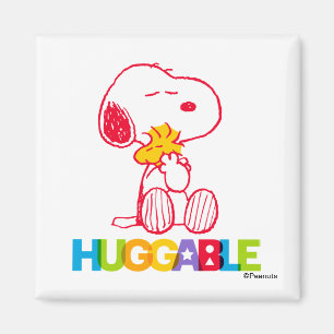 Peanuts Snoopy & Woodstock Huggable Magnet