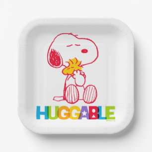 Peanuts   Snoopy & Woodstock Huggable Paper Plates