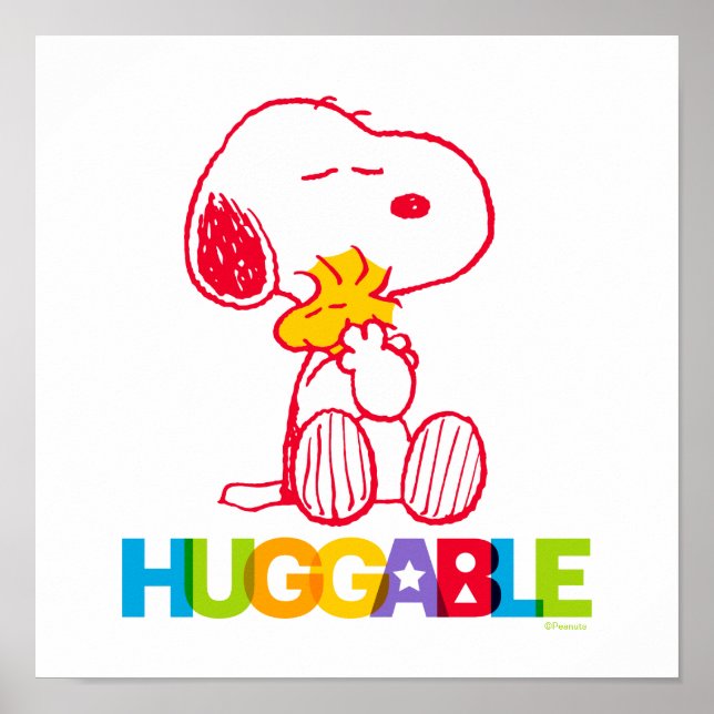 Peanuts | Snoopy & Woodstock Huggable Poster (Front)