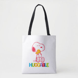 Peanuts Snoopy & Woodstock Huggable Tote Bag
