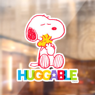 Peanuts   Snoopy & Woodstock Huggable Window Cling