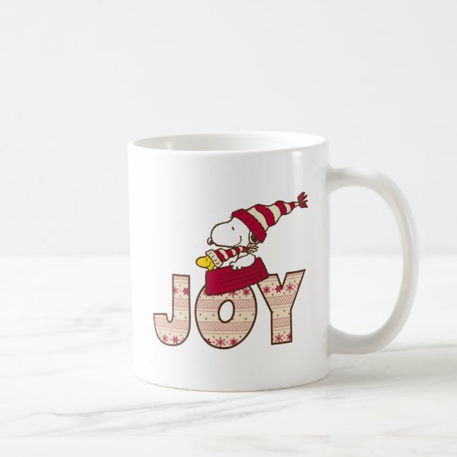Peanuts | Snoopy & Woodstock Joy Sled Ride Coffee Mug (Right)
