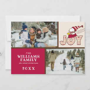 Peanuts   Snoopy & Woodstock Joy Sled Ride Holiday Card