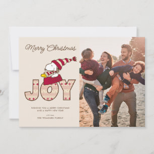 Peanuts   Snoopy & Woodstock Joy Sled Ride Holiday Card