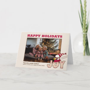 Peanuts   Snoopy & Woodstock Joy Sled Ride Holiday Card