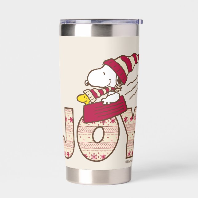 Peanuts | Snoopy & Woodstock Joy Sled Ride Insulated Tumbler (Left)