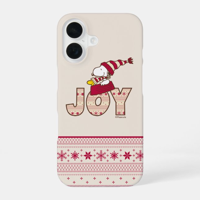 Peanuts | Snoopy & Woodstock Joy Sled Ride iPhone Case (Back)