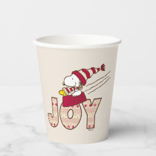 Peanuts Snoopy & Woodstock Joy Sled Ride Paper Cups