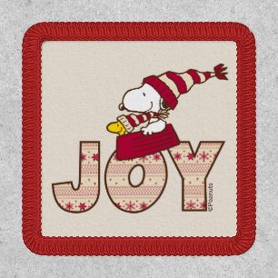 Peanuts Snoopy & Woodstock Joy Sled Ride Patch