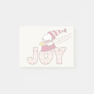 Peanuts Snoopy & Woodstock Joy Sled Ride Post-it Notes