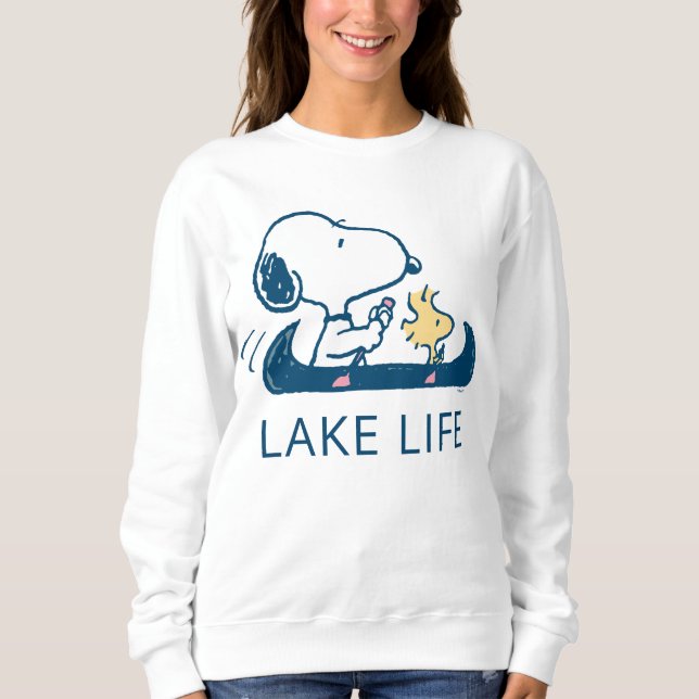Peanuts | Snoopy & Woodstock Lake Life Sweatshirt (Front)