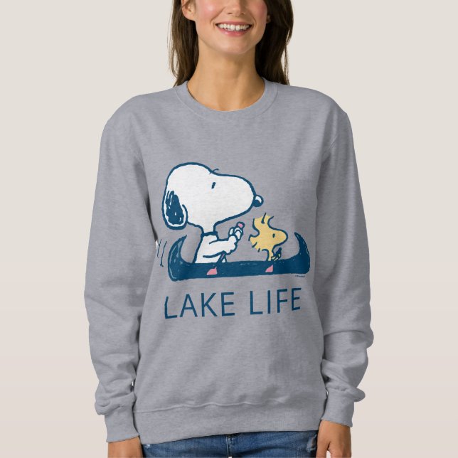Peanuts | Snoopy & Woodstock Lake Life Sweatshirt (Front)